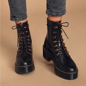 Leona Black Vintage Doc Martens